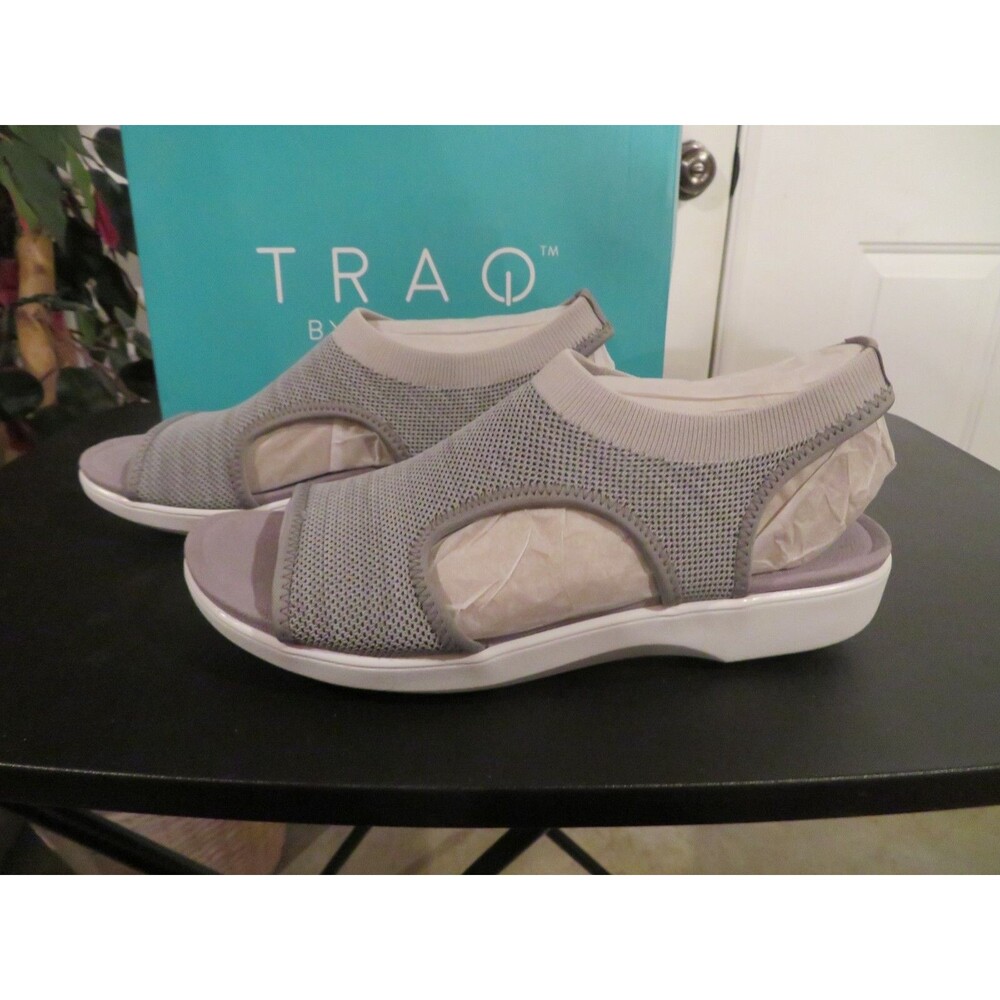 *NEW Womens Grey Traq By Alegria Qeen Sandals, 11.5 / 12  42